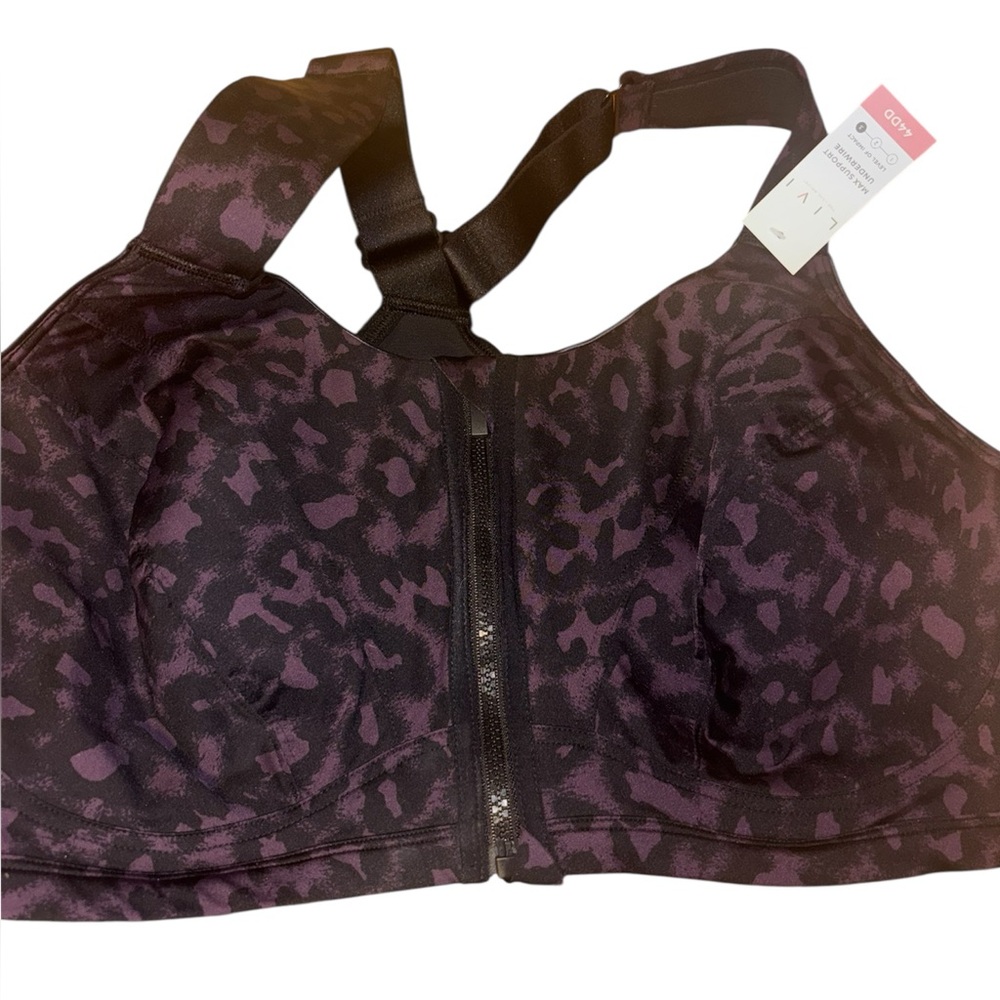 Lane Bryant LIVI high-impact front-zip sports bra 44DD new with tags